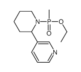 3-[1-[ethoxy(methyl)phosphoryl]piperidin-2-yl]pyridine Structure