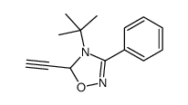 4-tert-butyl-5-ethynyl-3-phenyl-5H-1,2,4-oxadiazole结构式