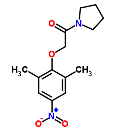 2-(2,6-Dimethyl-4-nitrophenoxy)-1-(1-pyrrolidinyl)ethanone结构式