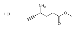 methyl 4-aminohex-5-ynoate,hydrochloride Structure