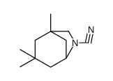 3,3,5-trimethyl-7-azabicyclo[3.2.1]octane-7-carbonitrile结构式