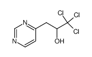 1,1,1-trichloro-3-pyrimidin-4-yl-propan-2-ol结构式