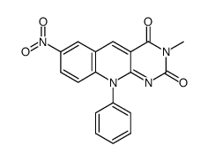 3-methyl-7-nitro-10-phenyl-5-deazaisoalloxazine结构式