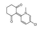 2-(5-chloro-1-methylpyridin-2-ylidene)cyclohexane-1,3-dione Structure