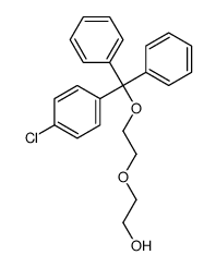 2-[2-[(4-chlorophenyl)-diphenylmethoxy]ethoxy]ethanol结构式