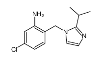 5-chloro-2-[(2-propan-2-ylimidazol-1-yl)methyl]aniline结构式