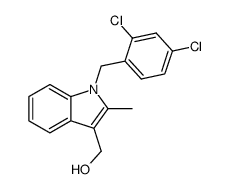 1-[(2,4-DICHLOROPHENYL)METHYL]-2-METHYL-1H-INDOLE-3-METHANOL结构式