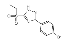 3-(4-bromophenyl)-5-ethylsulfonyl-1H-1,2,4-triazole Structure