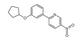 2-(3-cyclopentyloxyphenyl)-5-nitropyridine结构式