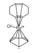 氯(环辛二烯)(环戊二烯基)钌结构式