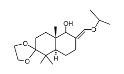 6,6-Aethylendioxy-5,5,9-trimethyl-2-isopropoxy-methylen-trans-decalol-(1)结构式