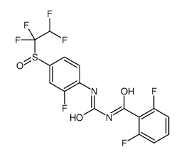 2,6-difluoro-N-[[2-fluoro-4-(1,1,2,2-tetrafluoroethylsulfinyl)phenyl]carbamoyl]benzamide Structure