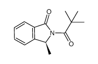 (S)-2-(2,2-dimethylpropionyl)-3-methyl-2,3-dihydro-1H-isoindol-1-one结构式