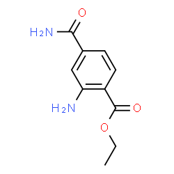 Benzoic acid, 2-amino-4-(aminocarbonyl)-, ethyl ester (9CI)结构式