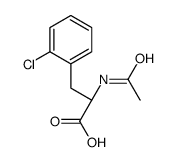 (2S)-2-acetamido-3-(2-chlorophenyl)propanoic acid Structure