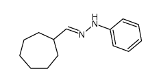 N-cycloheptylmethylene-N'-phenylhydrazine Structure