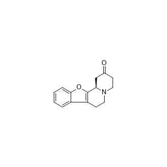 (R)-1,3,4,6,7,12b-hexahydro-2H-benzofuro[2,3-a]quinolizin-2-one structure