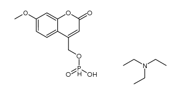 triethylammonium (7-methoxycoumarin-4-yl)methyl H-phosphonate Structure