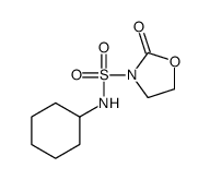 N-cyclohexyl-2-oxooxazolidine-3-sulfonamide结构式