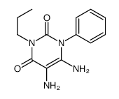 5,6-diamino-1-phenyl-3-propylpyrimidine-2,4-dione结构式