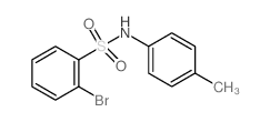 2-Bromo-N-(4-methylphenyl)benzenesulfonamide结构式