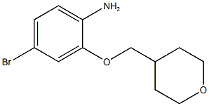 4-Bromo-2-(tetrahydropyran-4-ylmethoxy)-phenylamine Structure