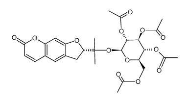 Marmesinin-tetraacetat Structure