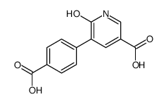 5-(4-carboxyphenyl)-6-oxo-1H-pyridine-3-carboxylic acid Structure