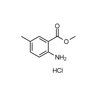 2-氨基-5-甲基苯甲酸甲酯盐酸盐结构式