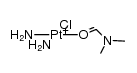 cis-{Pt(NH3)2(O1-DMF)Cl}(1+) Structure