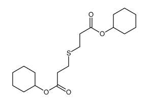 cyclohexyl 3-(3-cyclohexyloxy-3-oxopropyl)sulfanylpropanoate Structure