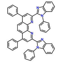 1,10-Phenanthroline, 4,7-diphenyl-2,9-bis(1-phenyl-1H-benzimidazol-2-yl)- structure