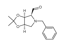 (2S,3S,4R)-N-benzyl-2-formyl-3,4-(isopropylidenedioxy)pyrrolidine结构式