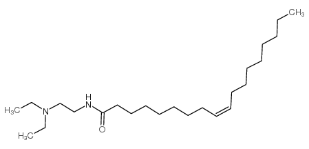 9-Octadecenamide,N-[2-(diethylamino)ethyl]-, (9Z)- structure