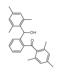 2-(2,4,6-trimethylbenzoyl)phenyl(mesityl)methanol Structure