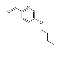 5-n-pentyloxypyridine-2-carbaldehyde结构式