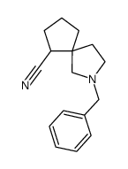 2-benzyl-2-azaspiro[4.4]nonane-6-carbonitrile结构式