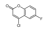 4-chloro-6-fluorochromen-2-one Structure