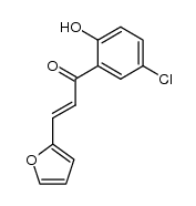 (E)-1-(5-chloro-2-hydroxyphenyl)-3-(furan-2-yl)prop-2-en-1-one结构式