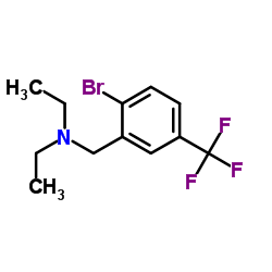 2-Bromo-N,N-diethyl-5-(trifluoromethyl)benzenemethanamine structure