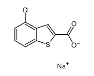 sodium 4-chlorobenzo[b]thiophen-2-carboxylate Structure