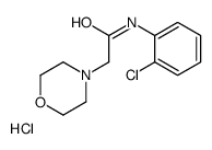 N-(2-chlorophenyl)-2-morpholin-4-ylacetamide,hydrochloride结构式