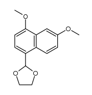 2-(4,6-dimethoxy-1-naphthyl)-1,3-dioxolan结构式