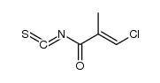 3-chloro-2-methylpropenoyl isothiocyanate Structure