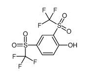 2,4-双[(三氟甲基)磺酰基]苯酚结构式