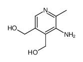 4,5-bis-hydroxymethyl-2-methyl-pyridin-3-ylamine Structure