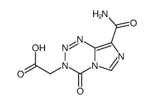 2-(8-carbamoyl-4-oxoimidazo[5,1-d][1,2,3,5]tetrazin-3-yl)acetic acid结构式