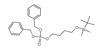 1-(Dibenzylphosphonooxy)-4-(t-butyldimethylsilyloxy)butane Structure