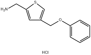 {[4-(phenoxymethyl)-2-thienyl]methyl}amine hydrochloride结构式