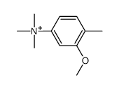 (3-methoxy-4-methylphenyl)-trimethylazanium结构式